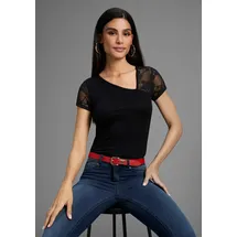 MELROSE T-Shirt in schwarz, | Gr. 36,