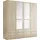 Priess Wäscheschrank Barcelona 185 x 193 x 54 cm Braun/Beige