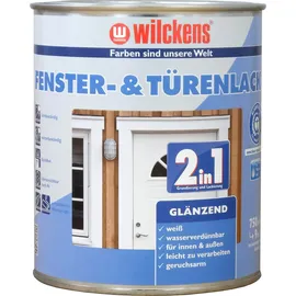 Wilckens Fenster- & Türenlack 2in1 glänzend 750 ml, Weiß