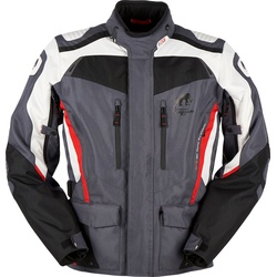 Furygan Apalaches, Textiljacke wasserdicht - Schwarz/Grau/Rot - XL