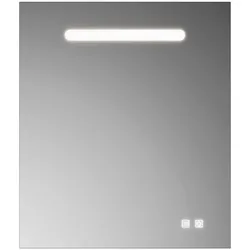 burgbad Lin20 Badspiegel 60 cm LED mit Spiegelheizung, Spiegel,