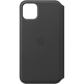 Apple iPhone 11 Pro Max Leder Folio Case schwarz