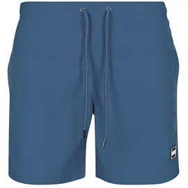 URBAN CLASSICS Badeshorts Urban Classics Block Blau/Schwarz 3XL