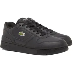 LACOSTE Herren Sneaker - T-CLIP SET, Turnschuhe, Logo, Echtleder Schwarz EUR 43