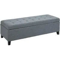 Homcom Sitzbank Grau 125 x 49 x 41,5 cm