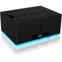 ICY BOX 2 Bay Docking & Klonstation für 2,5" und 3,5" SATA Laufwerke