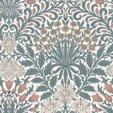 William Morris At Home Vliestapete "Garden", blau, H:10m L:10m, Vlies,