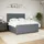 vidaXL Boxspringbett 180 x 200 cm Dunkelgrau