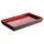 APS 15456 GN 1/2 Tablett "ASIA PLUS", 32,5 x 26,5 cm, Höhe 3 cm, Melamin, schwarz matt/rot glänzend