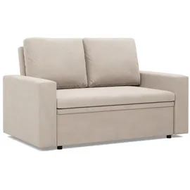 mebligo Schlafcouch 2-Sitzer Beige