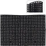 Buri Gummi-Türmatte 120 x 80 cm Schwarz