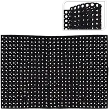 Buri Gummi-Türmatte 120 x 80 cm Schwarz