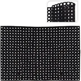 Buri Gummi-Türmatte 120 x 80 cm Schwarz