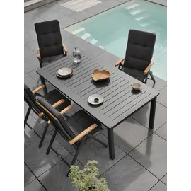 Brafab Lomma Ausziehtisch 194-312 x 100 x 73 cm Anthrazit/Grau