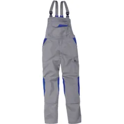 Kübler IMAGE DRESS NEW DESIGN Latzhose mittelgrau/kbl.blau 52