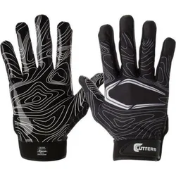 American Football - Handschuhe - Receiver-Handschuhe - Erwachsene (Schwarz) SCHWARZ|bunt|SCHWARZ S/M