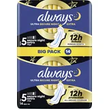 Always Binden Ultra Secure Night Extra mit Flügeln, 14 St.
