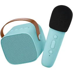 Lalarma Karaoke-Lautsprecher mit kabellosem Mikro, blau