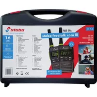 Stabo freetalk com III Funkkoffer 20263 PMR-Handfunkgerät 2er Set