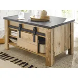 furn.design Stove Beige Holz 60 x 51 x 60 cm