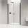 nextrend - gmbh NT218 Nischendusche rechts 88 x 195 cm Schwarz matt/Sicherheitsglas Duschwanne