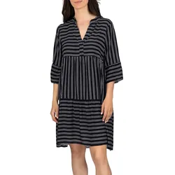 DENIMFY Sommerkleid Damen Knielang A Linie DFFrida S/M