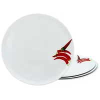 CreaTable Pizzateller CHILLI 4-teilig weiß
