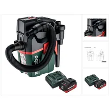 Metabo AS 18 L PC Compact Akku Sauger 18 V 6 l IPX4 Staubklasse L Nass und Trocken + 1x Akku 10,0 Ah + Ladegerät