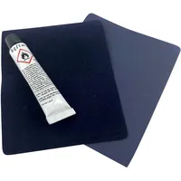 Campfrei Reparatur Spezial-Flickzeug blau für Velour Luftbett Matratzen 2X