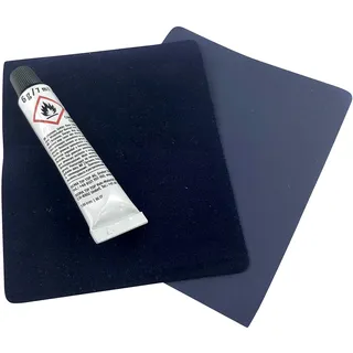 Campfrei Reparatur Spezial-Flickzeug blau für Velour Luftbett Matratzen 2X Flicken 1x Kleber