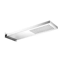 Herzbach Living Spa Wand-Regenbrause 11.661700.1.01 537x165mm, Regen, Edelstahl poliert