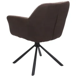 MCW Esszimmerstuhl K33 Kunstleder braun-dunkelbraun 2er Set