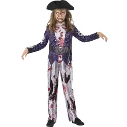 Halloween Piraten-Zombie Kostüm für Kids (4-6 Jahre) - Hose, Top, Piratenhut - e...
