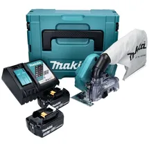 Makita - Dcc 500 Rfj Akku Diamantschneider 18 V 125 Mm Brushless + 2x Akku 3,0 Ah + Ladegerät + Makpac
