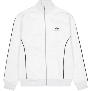 Alpha Industries Umstandsjacke ALPHA INDUSTRIES "Track Suit SL Jacket", Damen, Gr. M, grau (pastel grau melange), Obermaterial: 80% Baumwolle, 20% Polyester, Jacken