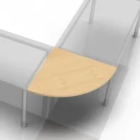 Hammerbacher Verbindungsplatte ahorn, dreieckig abgerundet 80,0 x 80,0 x 2,5 cm