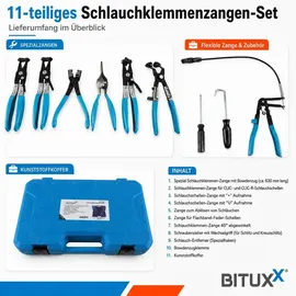 BITUXX Schlauchschellenzange 11 tlg