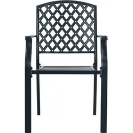 vidaXL Gartenstuhl-Set 3-tlg. Stapelbar 80 x 89 x 72,5 cm grau