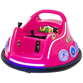 Costway 12V Kinder Autoscooter Elektro Bumper Car rosa