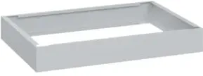 C+P auf 100mm hohem Sockel 100x750x500mm Sockelfarbe RAL 7035 Lichtgrau Material Unterbau Stahl