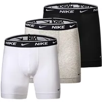 Nike Boxershorts 3 Einheiten Grau / Schwarz / Weiß XL