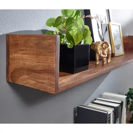 Wohnling Wandregal 120 x 15 x 20 cm Braun