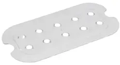 APS GN Abtropfmatte aus Polycarbonat 82009 , Maße (L x B x H): 20,6 x 10,8 x 2 cm, GN 1/4
