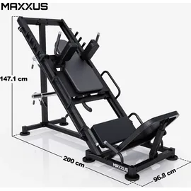 Maxxus Beinpresse 2in1 Schwarz