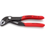 Knipex Cobra Mini-Wasserpumpenzange, 125 mm, Muttern bis 27 mm, Rohre bis 30 mm, Feinverstellung per Knopfdruck, Rohrzange, EDC, 87 01 125
