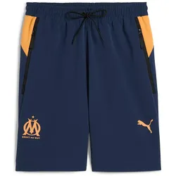 PUMA Olympique Marseille PUMATECH Woven 6" Shorts Herren 11 - club navy/clementine S
