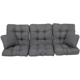 Patio Auflage 170 x 50 x 5 cm grau 3-tlg.