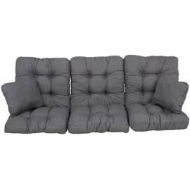 Patio Auflage 170 x 50 x 5 cm grau 3-tlg.