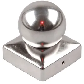 Trutzholm 25x Pfostenkappe Edelstahl 101 mm Kugel Abdeckkappe Für Pfosten 10 x 10 cm