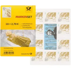 10 Stück Deutsche Post 2,70€ Briefmarken "Ernst Barlach" Selbstklebend